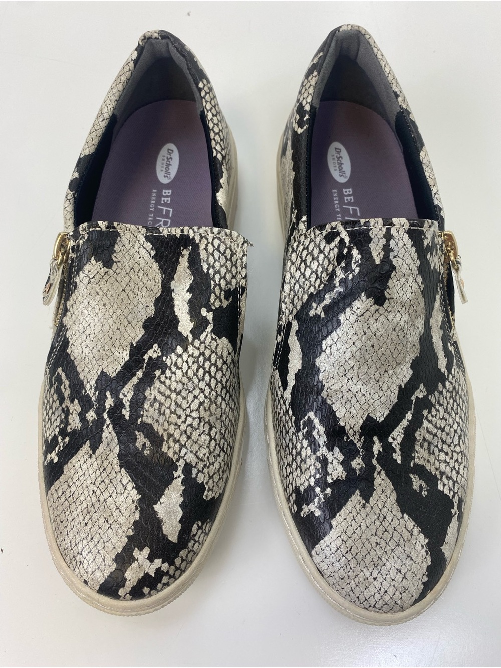 Dr. Scholl's BE FREE Slip-On Shoe Black Snake Print